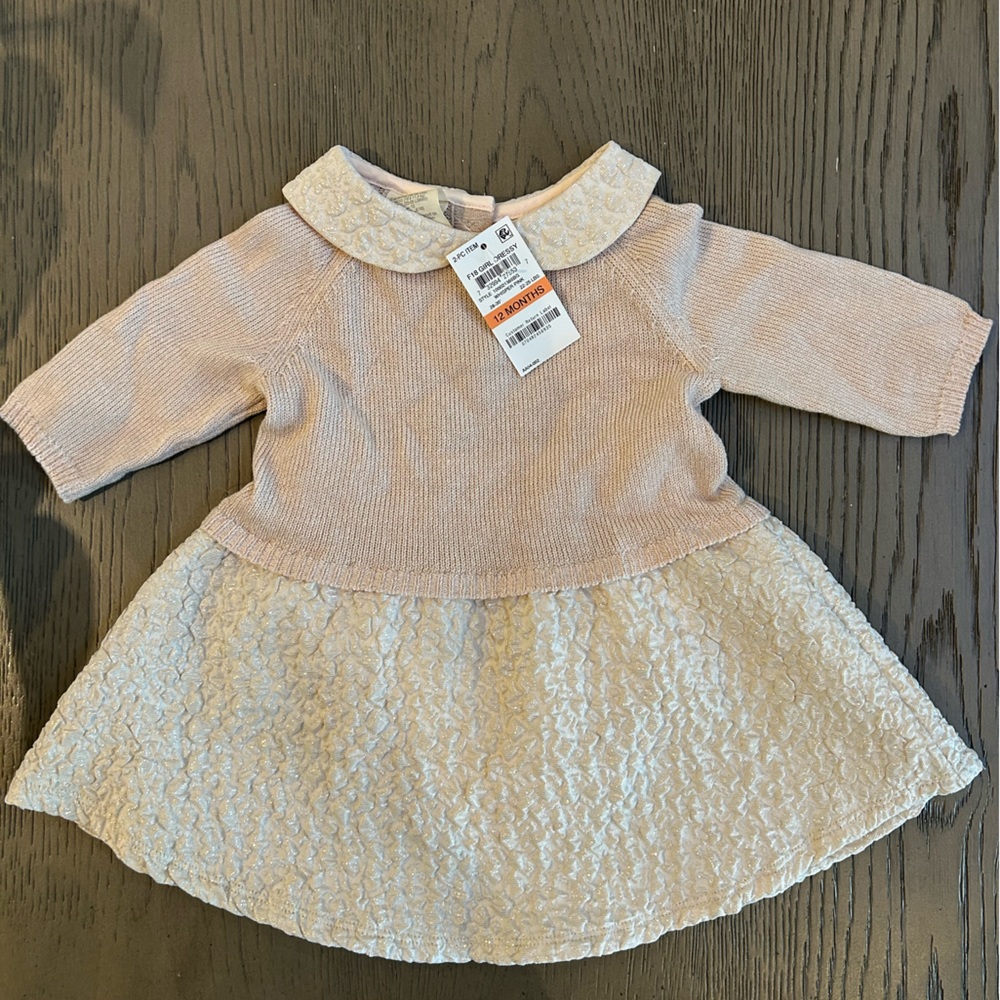 First Impressions baby girl dress with bloomer.